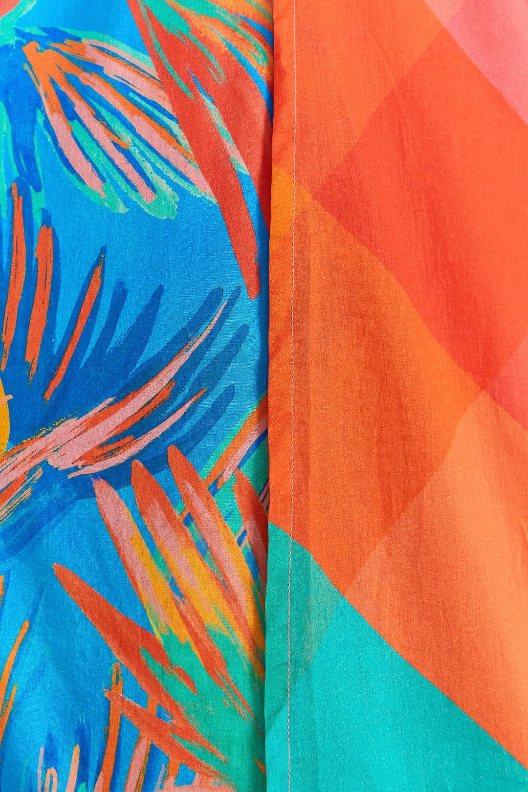Farm Rio Blue Painted Birds Midi Cover-Up