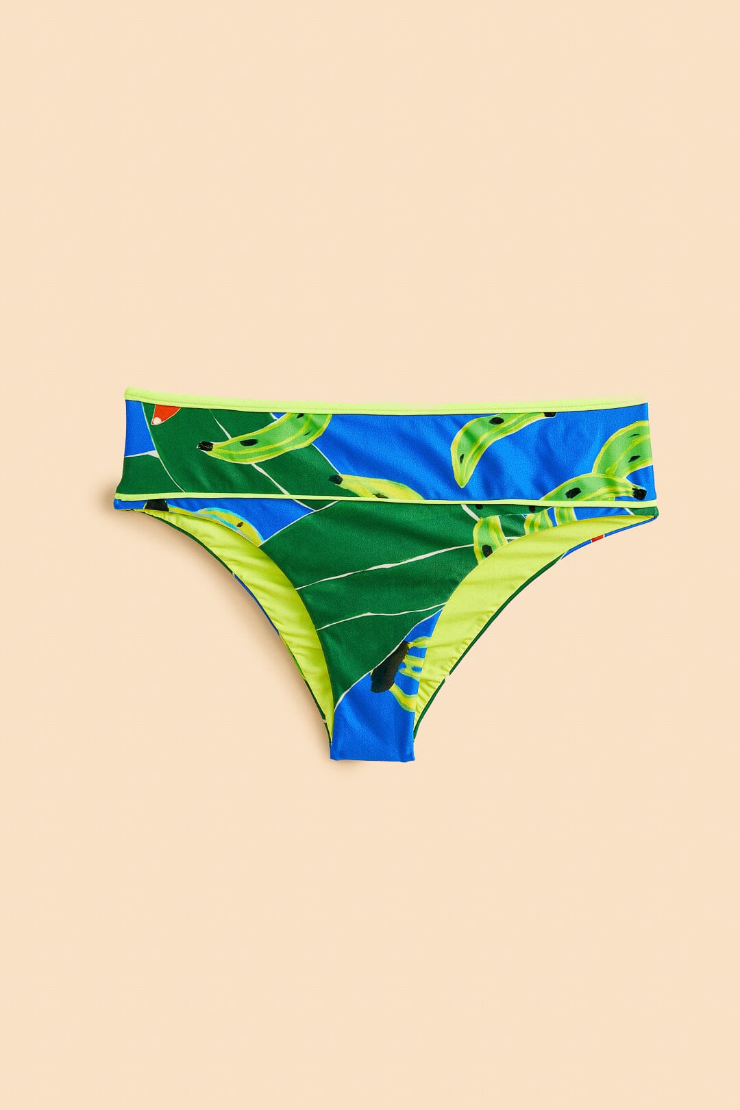 Farm Rio Blue Banana Leaves Bikini Bottom