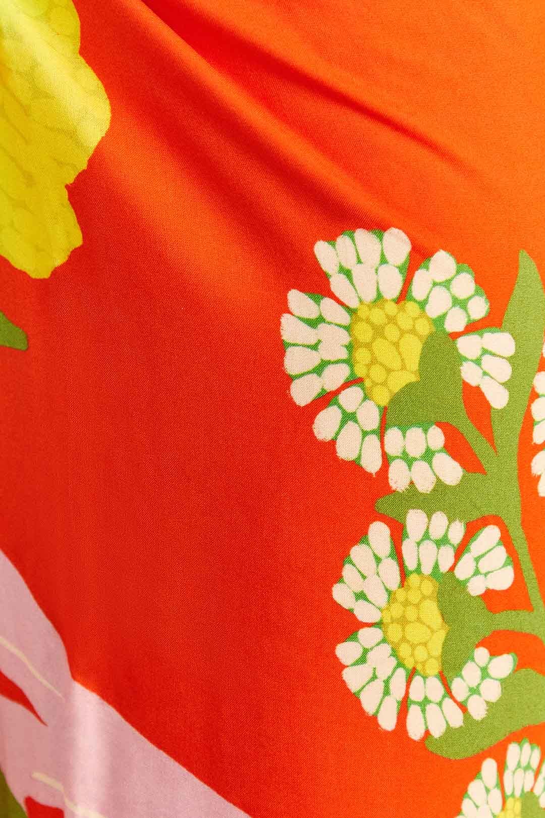 Farm Rio Red Neon Floral Sarong