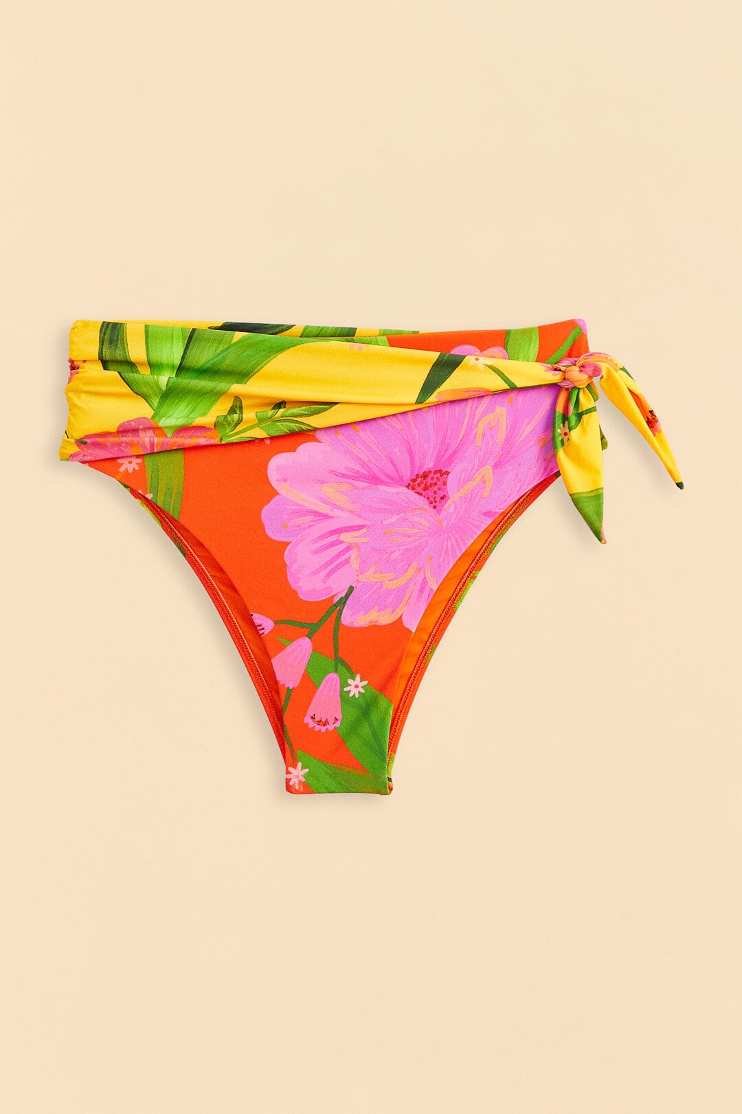 Farm Rio Romantic Garden High Waisted Bikini Bottom