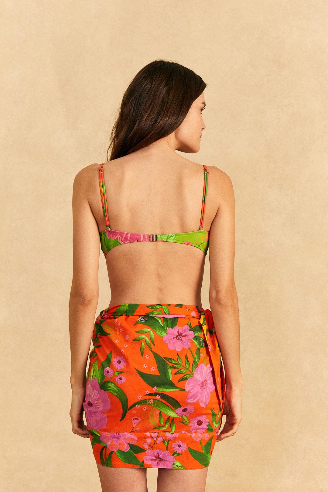 Farm Rio Romantic Garden Cover-Up Skirt