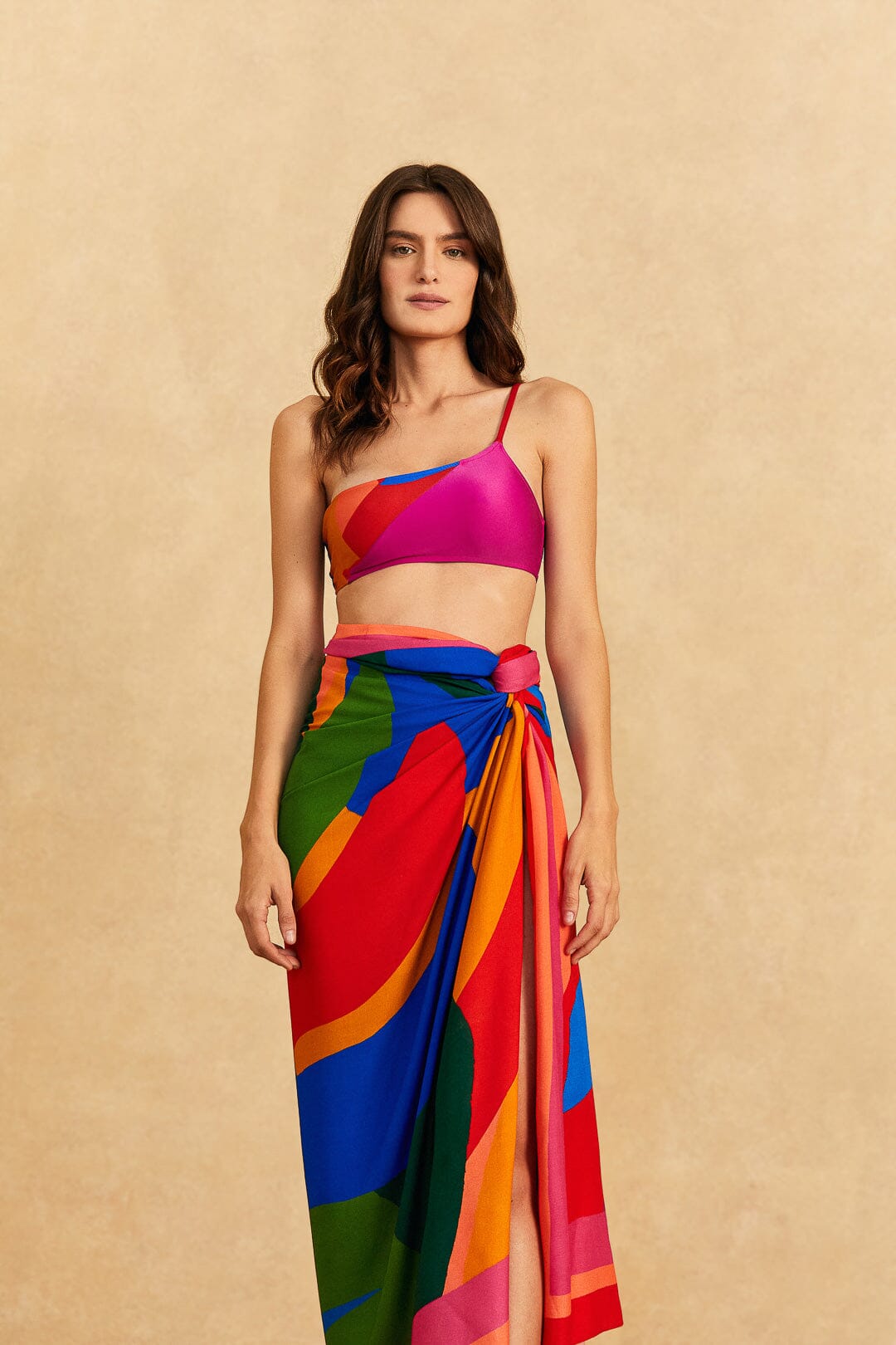 Farm Rio Colorful Leaves Sarong