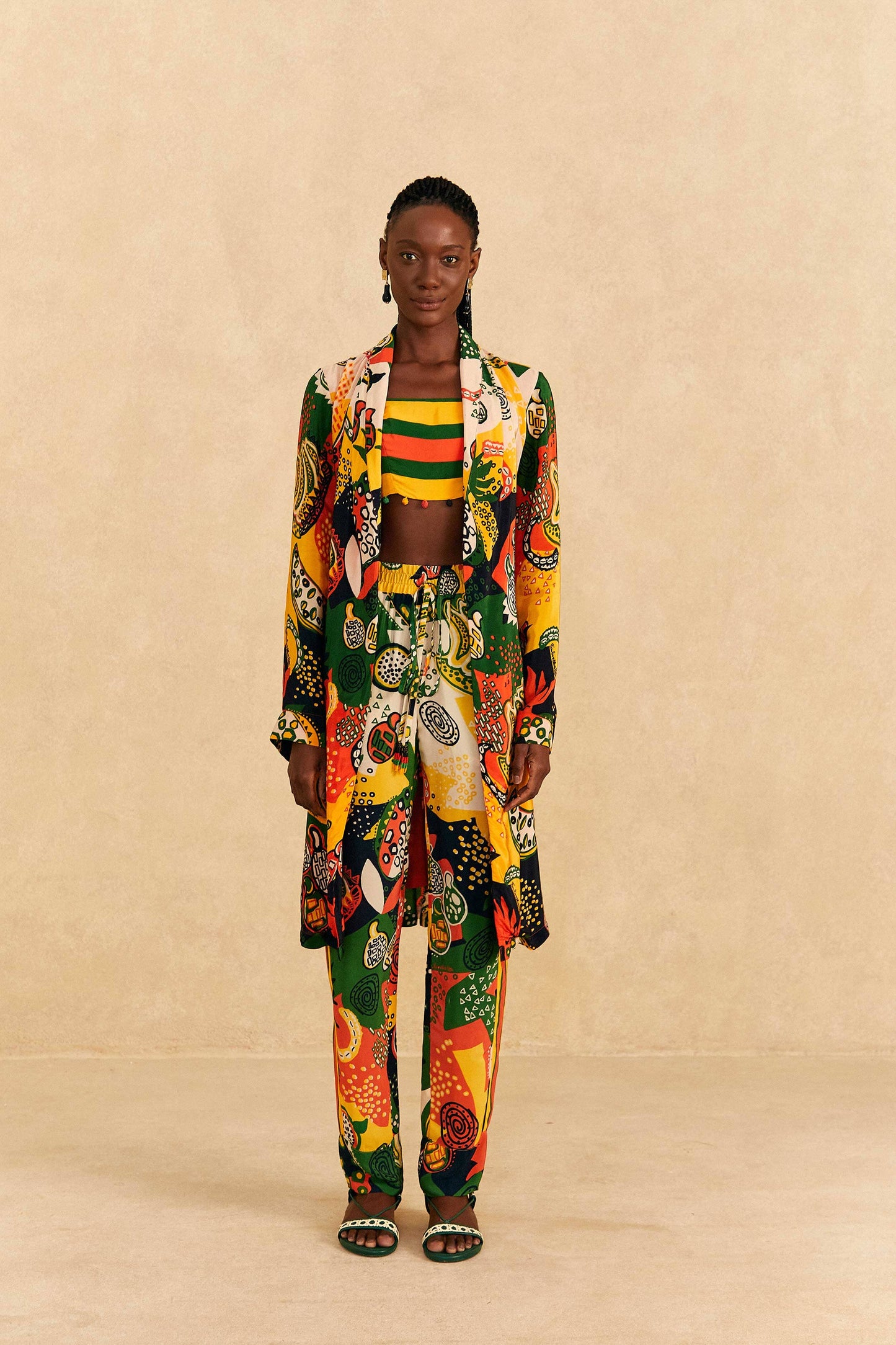 Farm Rio Tropittalist Multicolor Kimono