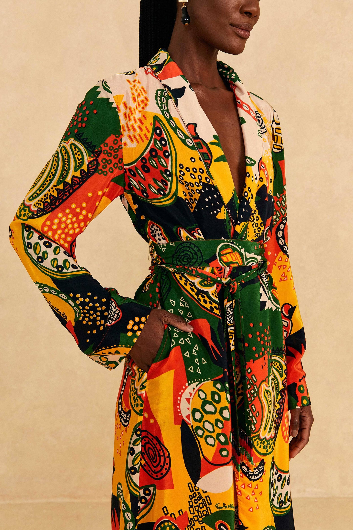 Farm Rio Tropittalist Multicolor Kimono