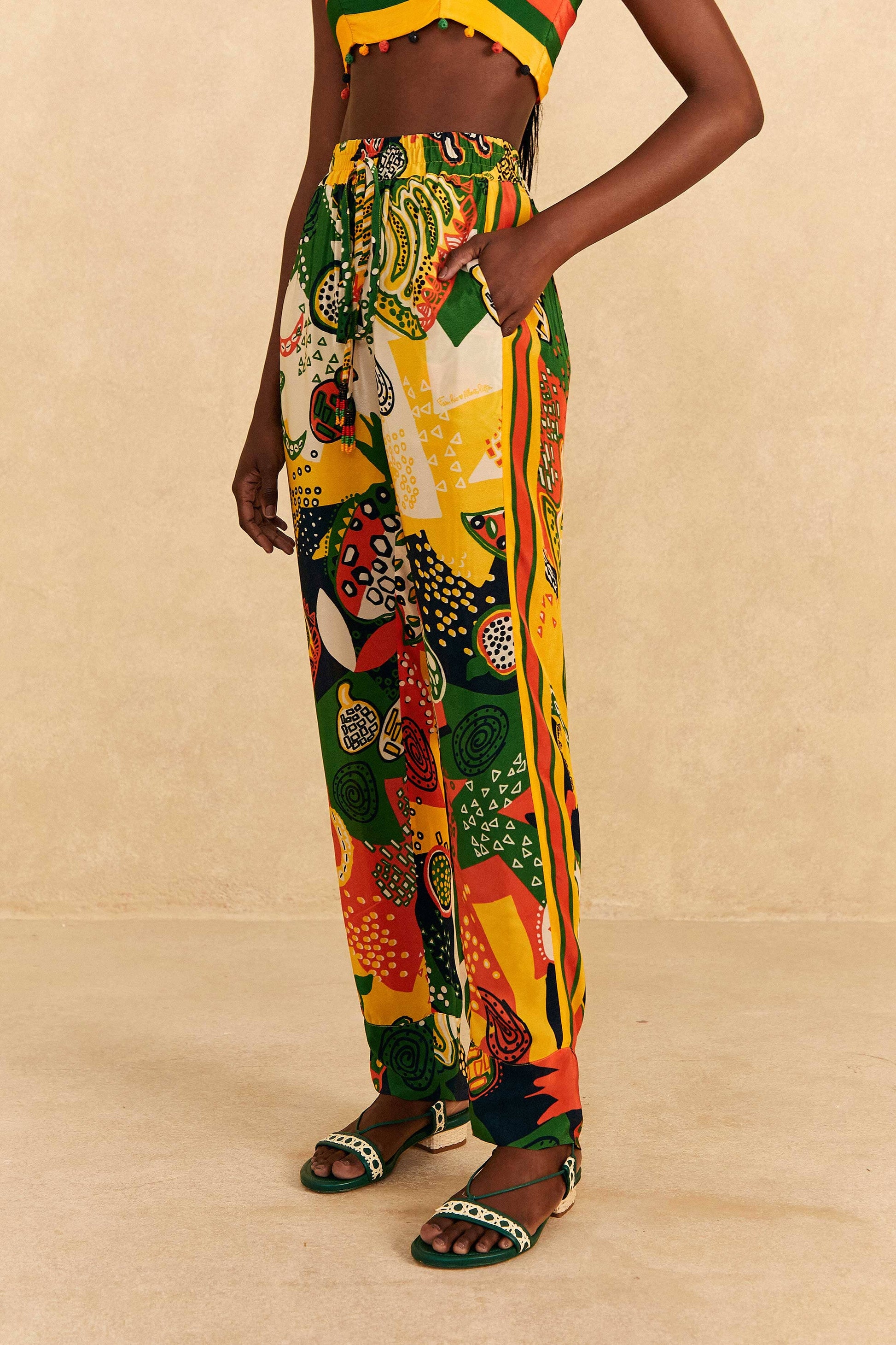 Farm Rio Tropittalist Multicolor Pants