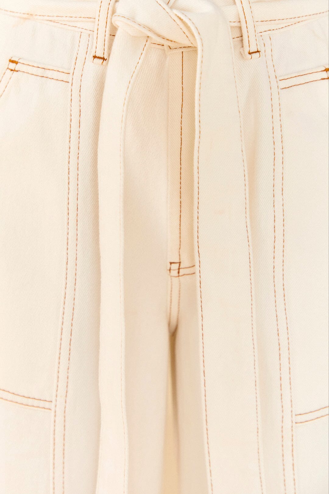 Farm Rio Off White Twill Pants