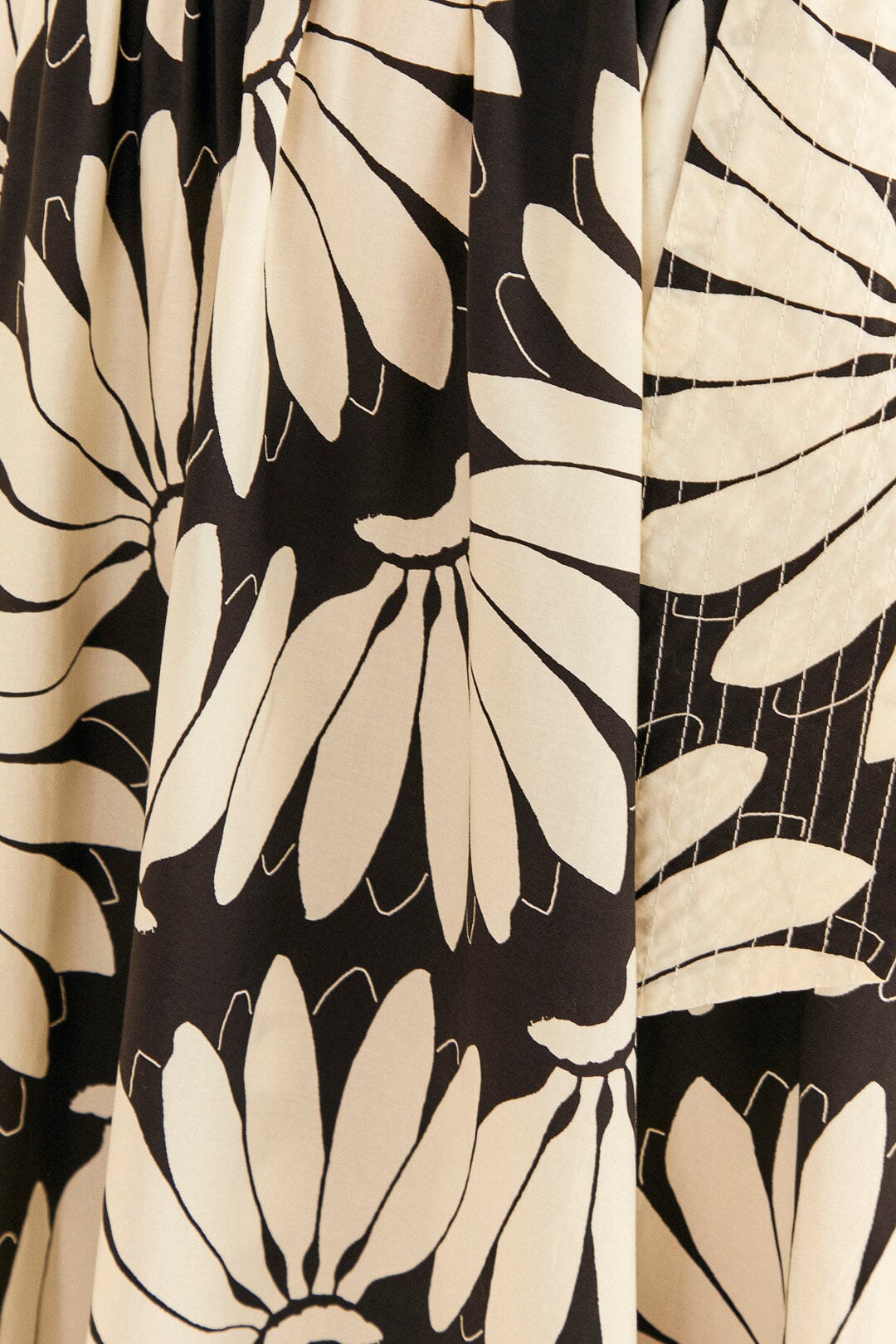 Farm Rio Black Copacabana Bow Midi Skirt