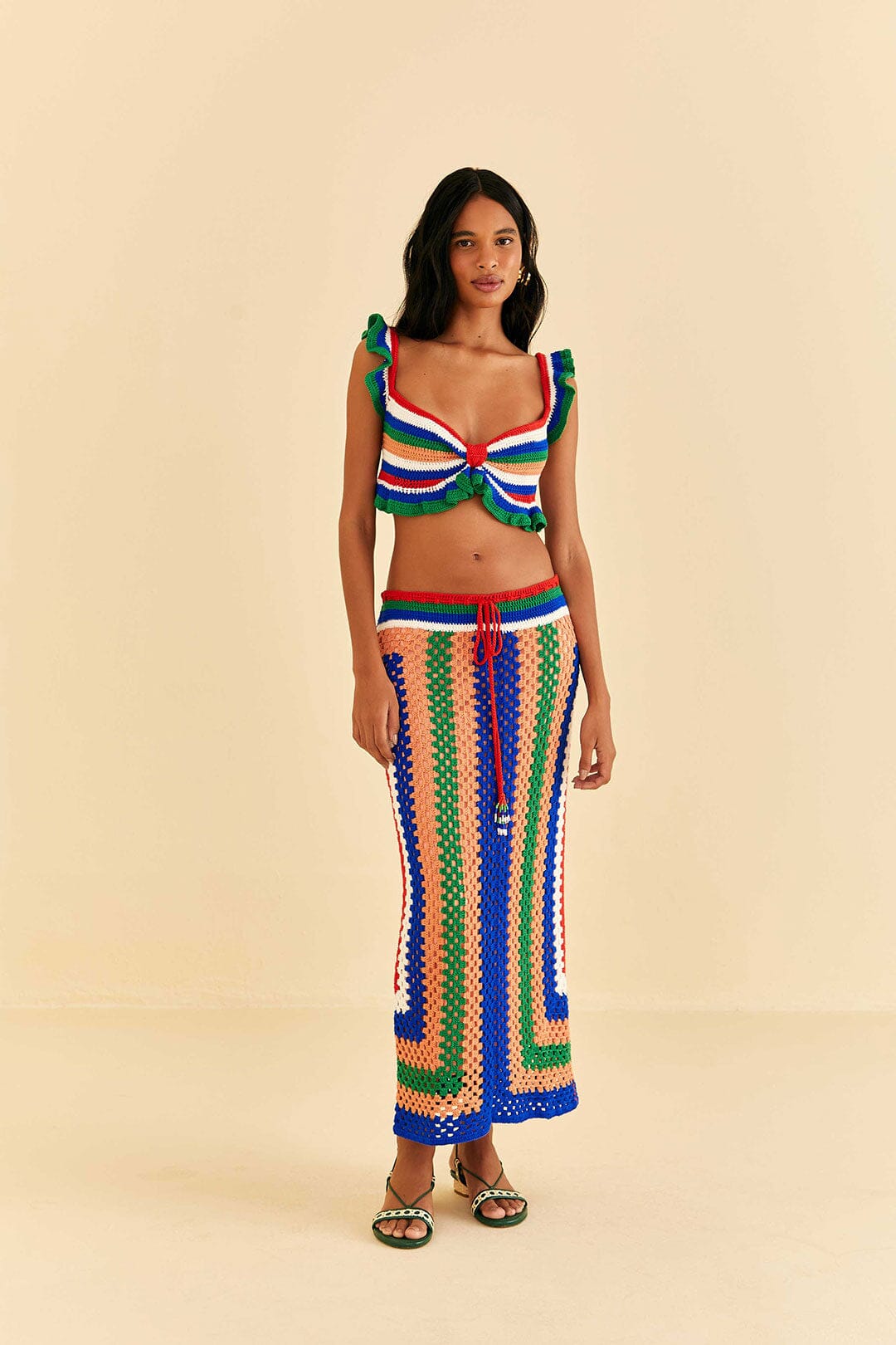 Farm Rio Pitta Crochet Top