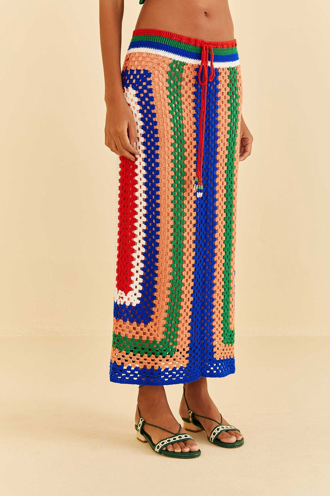 Farm Rio Pitta Crochet Skirt