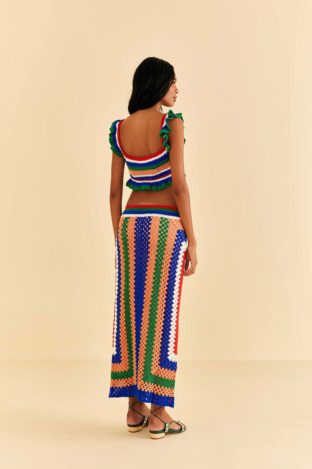 Farm Rio Pitta Crochet Skirt