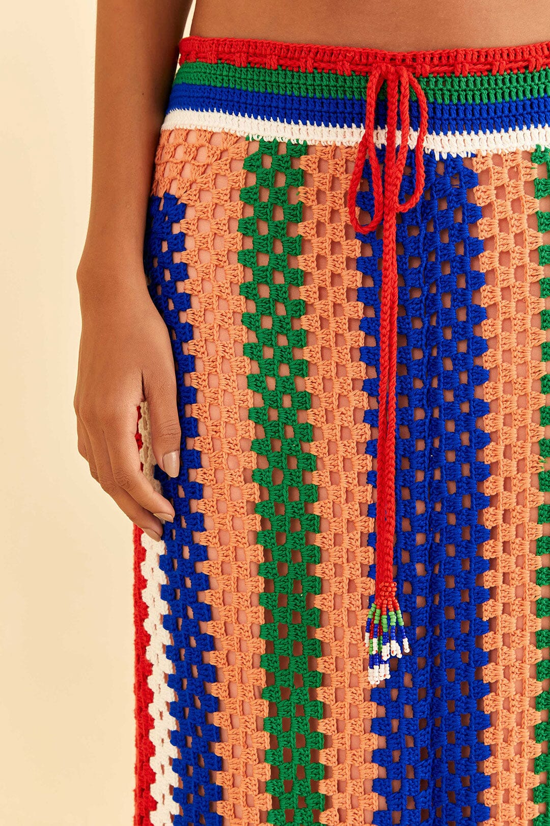 Farm Rio Pitta Crochet Skirt