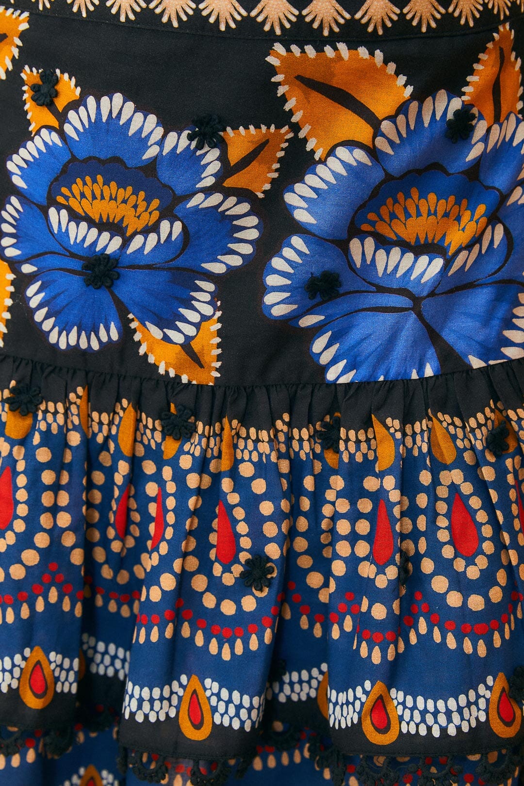 Farm Rio Black Ainika Sparkle Mini Skirt