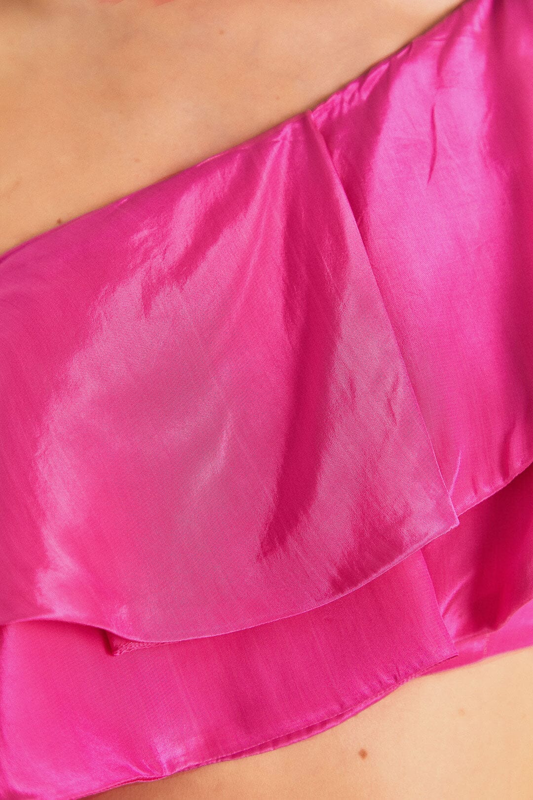 Farm Rio Dark Pink Marocaine Ruffle Top