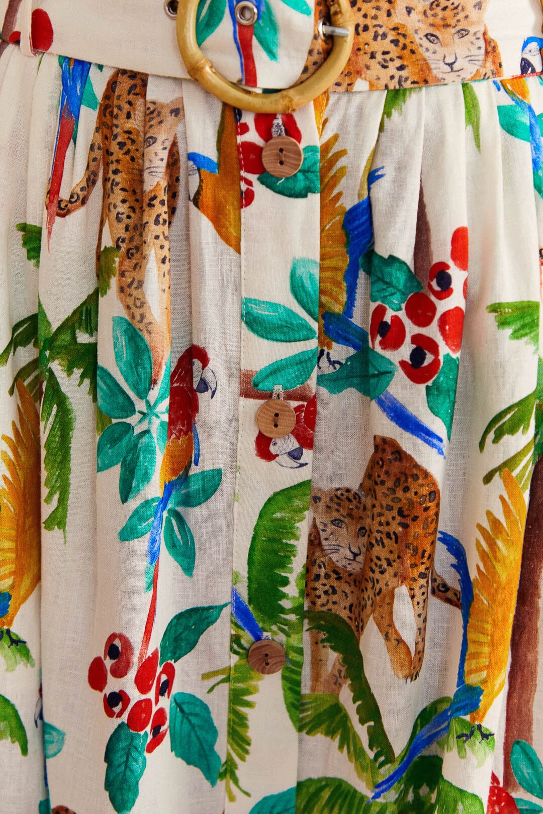 Farm Rio Tropical Paradise Midi Skirt