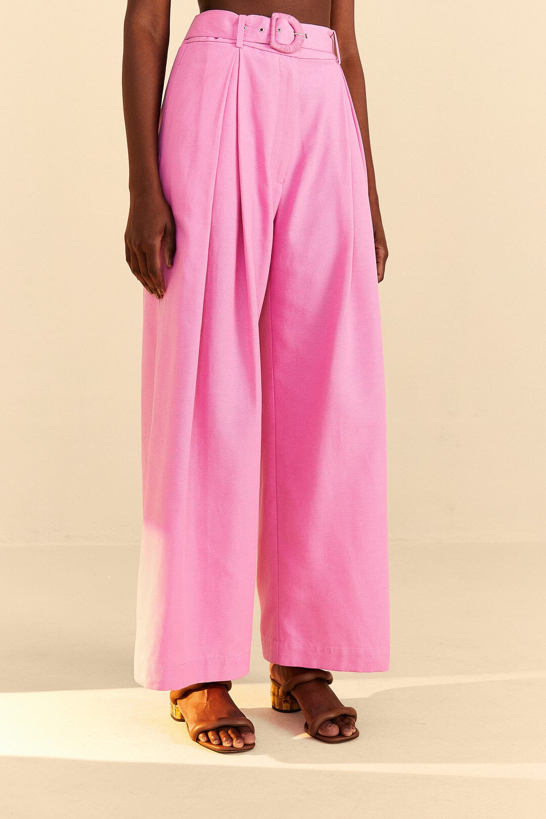 Farm Rio Pink Tailored Pants