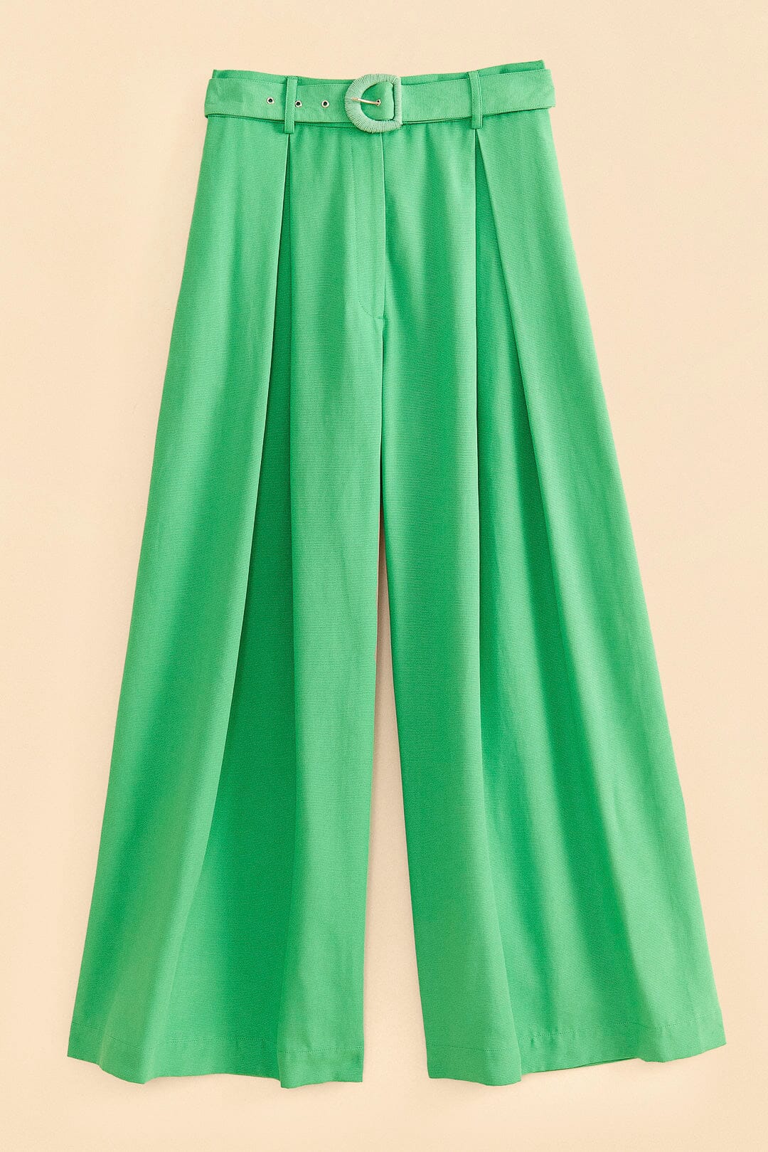 Farm Rio Bright Green Tailored Pants