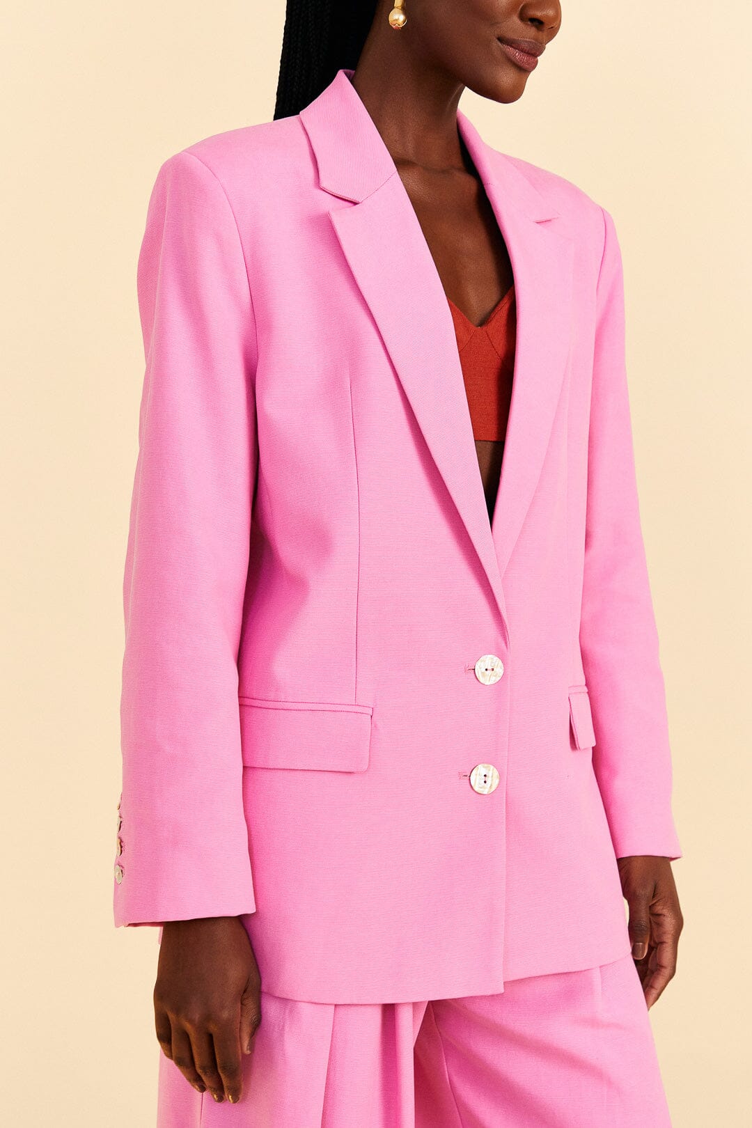 Farm Rio Pink Blazer