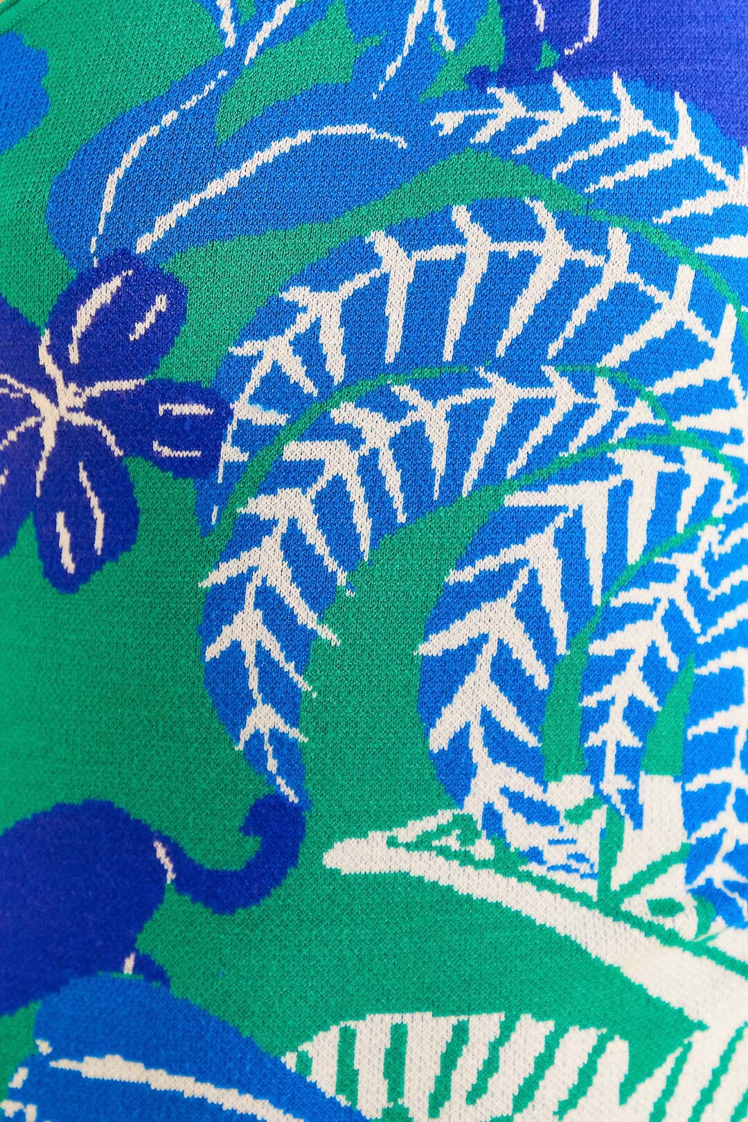 Farm Rio Green Jungle Panther Knit Dress