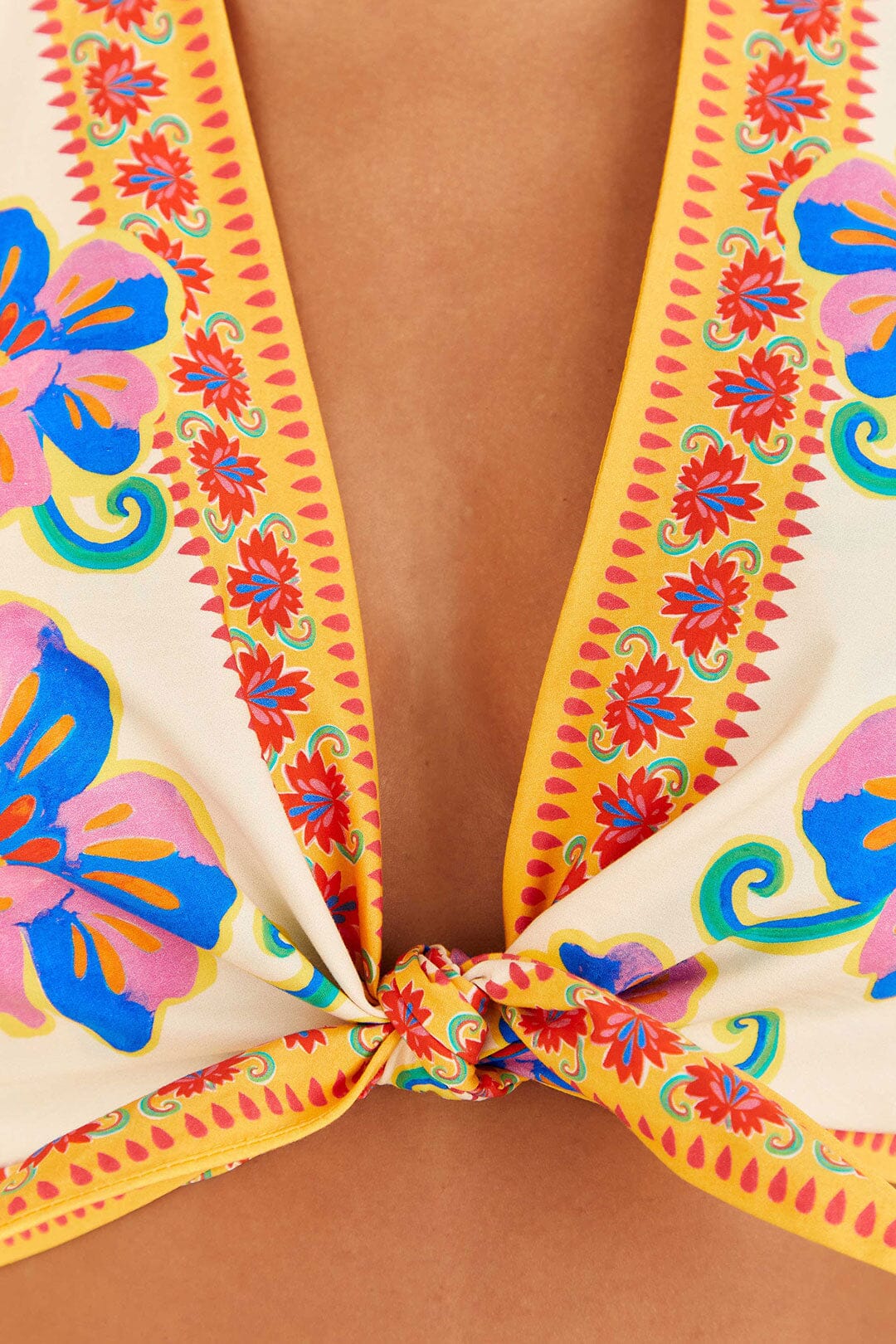 Farm Rio Off-White Vivid Garden Top