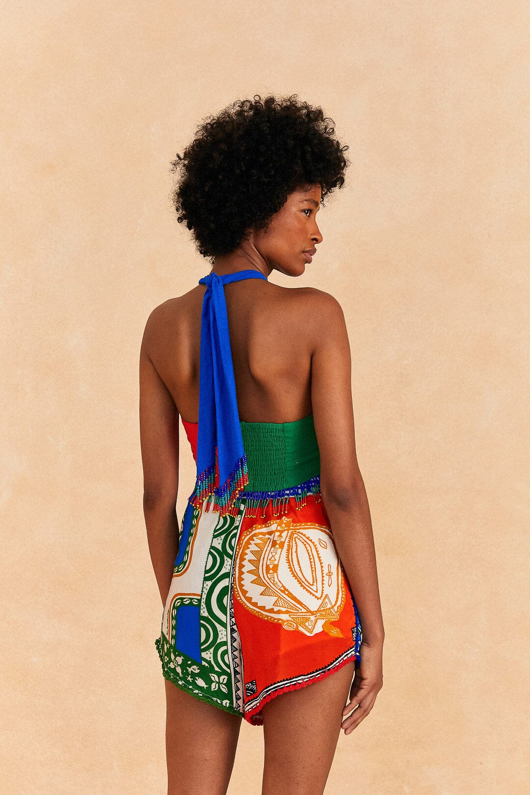 Farm Rio Off-White Pitta Colors Shorts