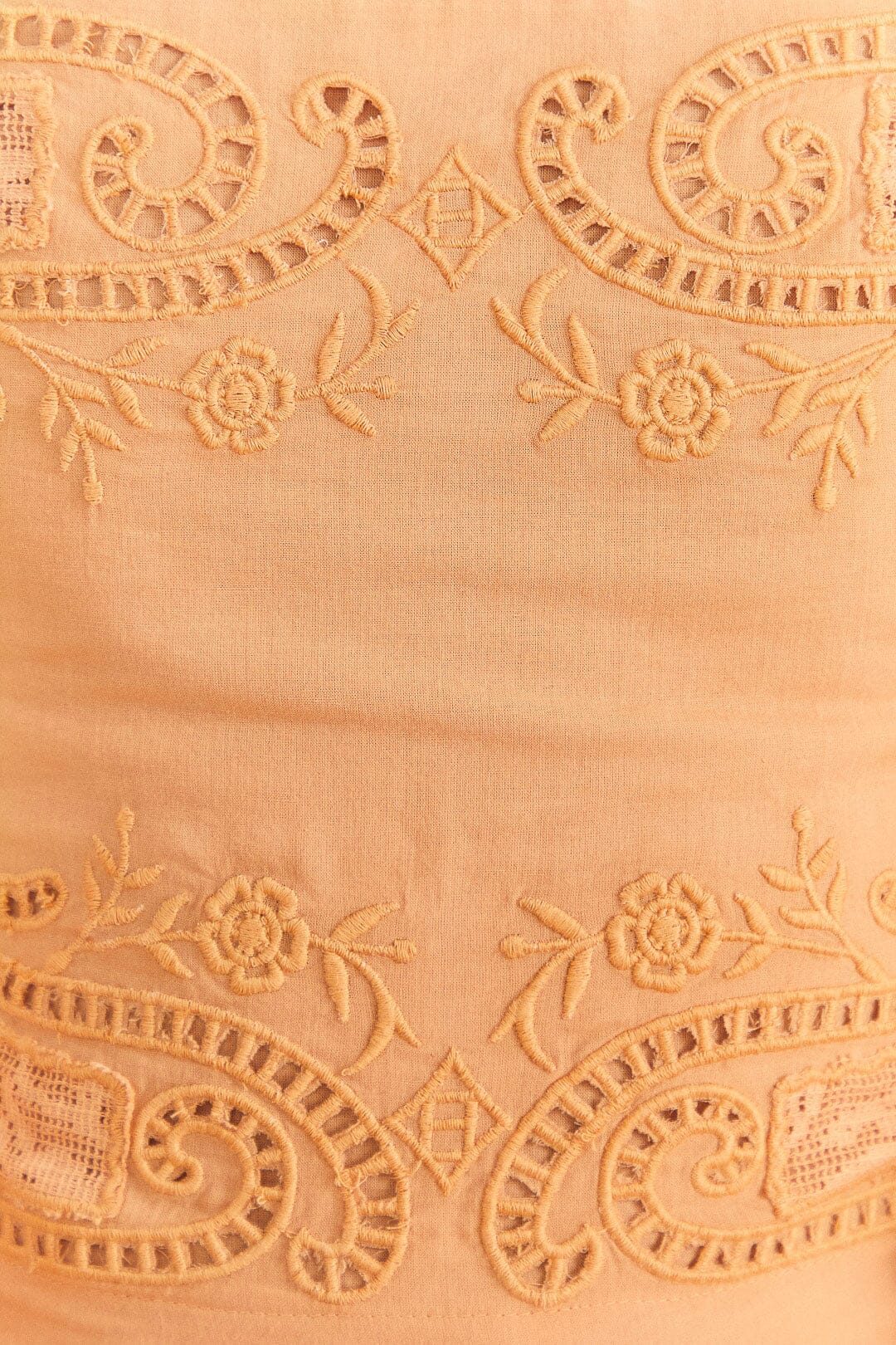Farm Rio Dark Sand Lace Blouse