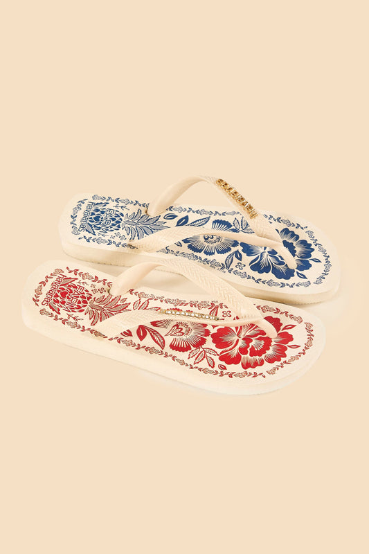 Farm Rio Mixed Pineapple Garden Havaianas Sandals