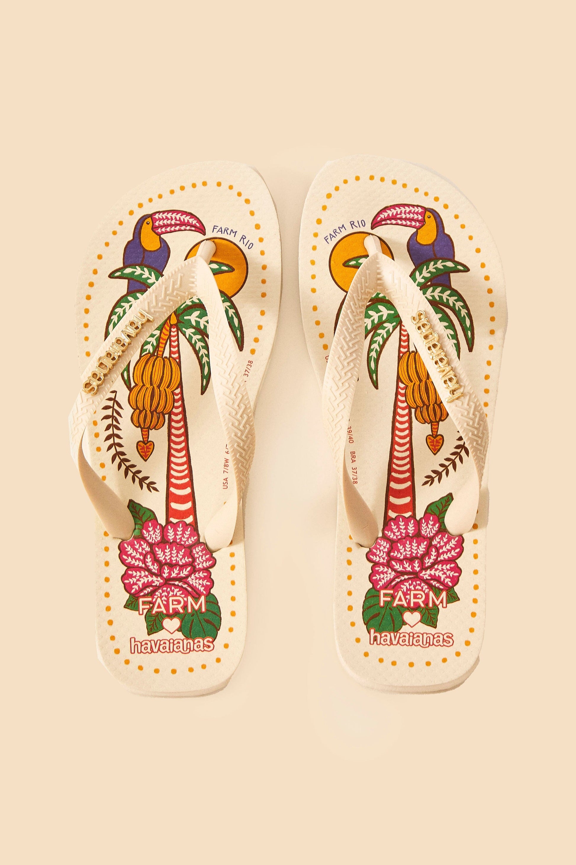 Farm Rio Summer Sunrise Havaianas Sandals