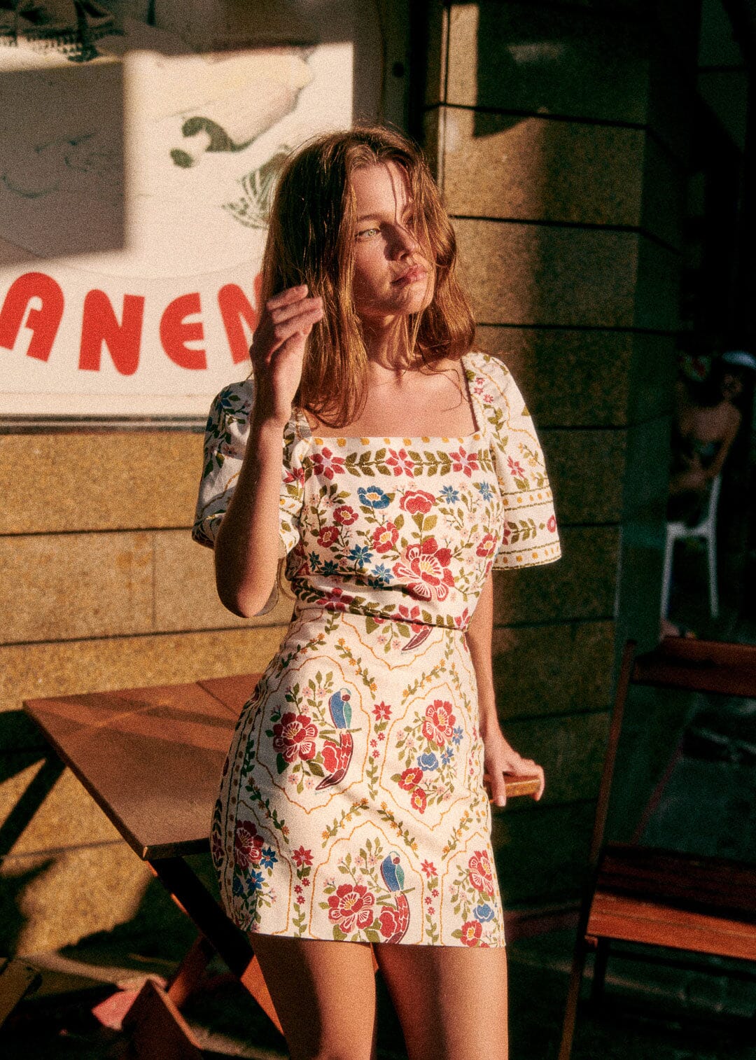 Farm Rio Romantic Garden Malia Mini Skirt