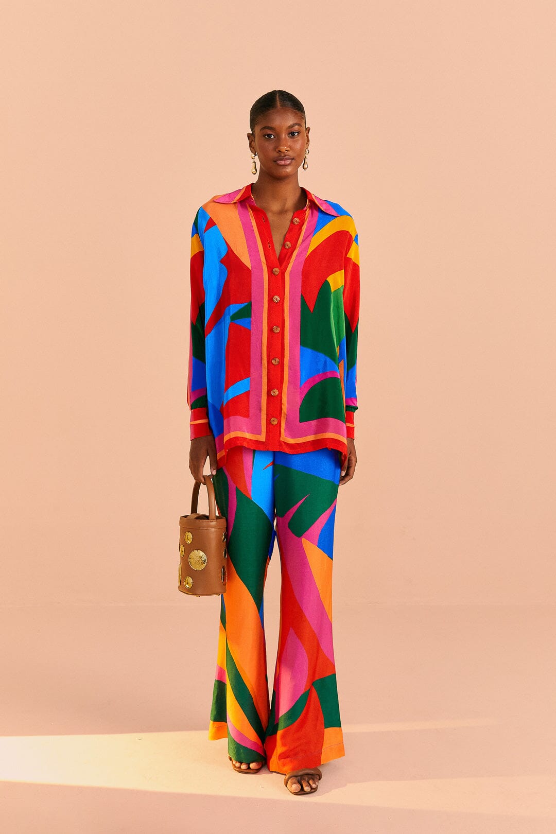 Farm Rio Colorful Leaves Lenzing™ Ecovero™ Viscose Pants