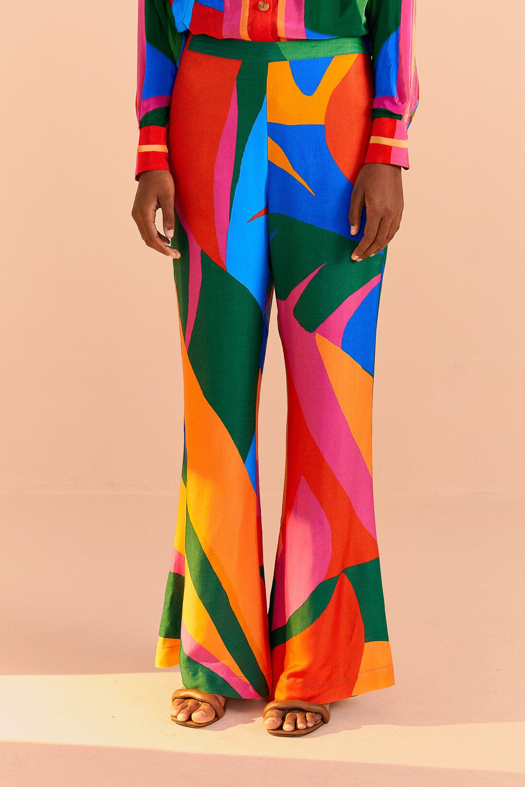 Farm Rio Colorful Leaves Lenzing™ Ecovero™ Viscose Pants
