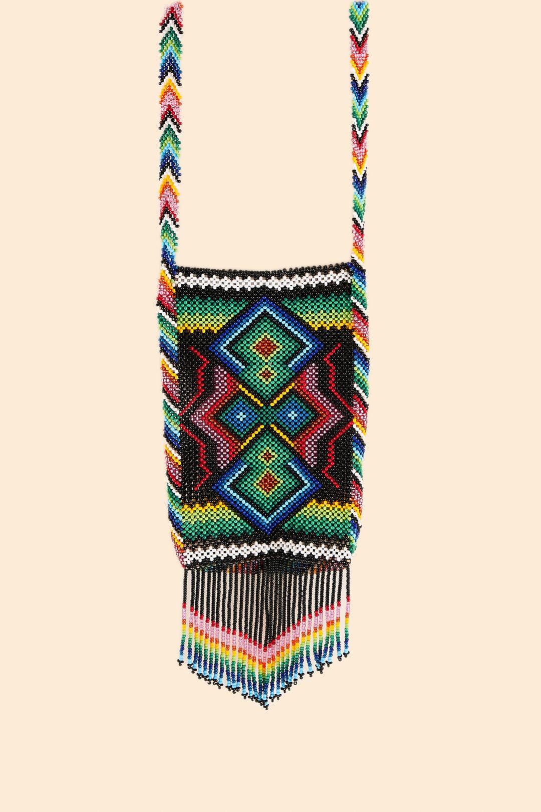 Farm Rio Yawanawa Beaded Crossbody Bag