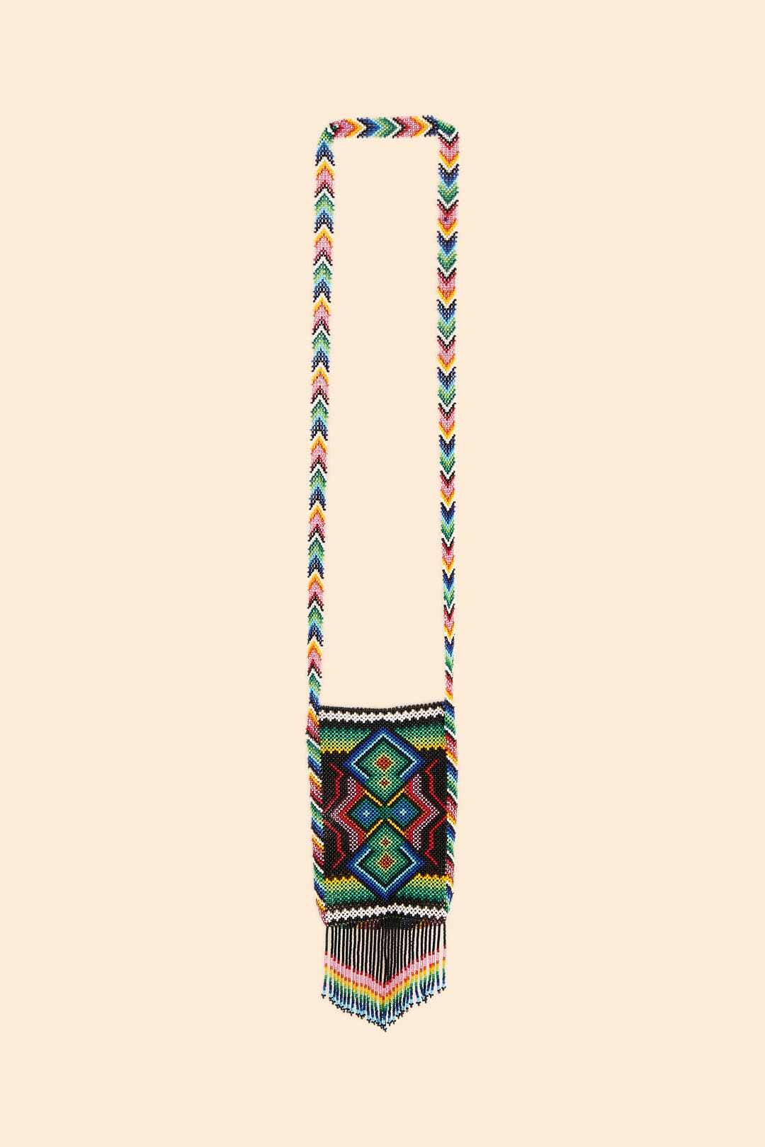 Farm Rio Yawanawa Beaded Crossbody Bag