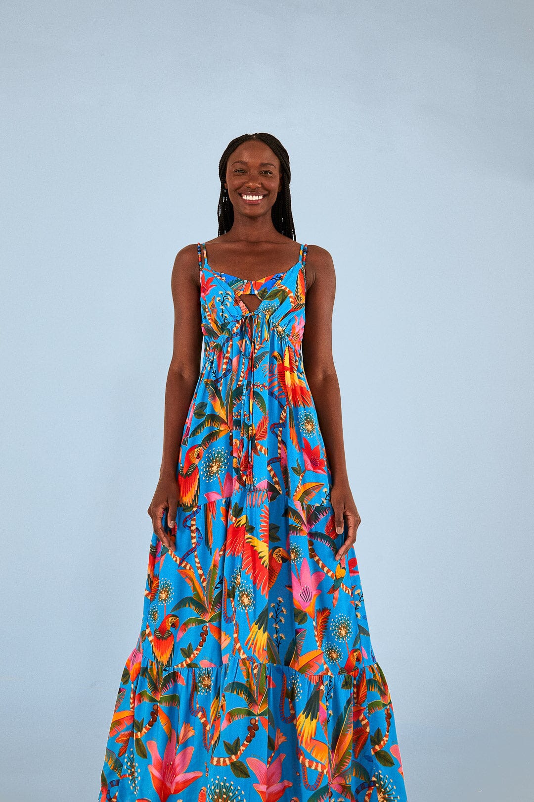 Farm Rio Blue Macaw Party Cover Up