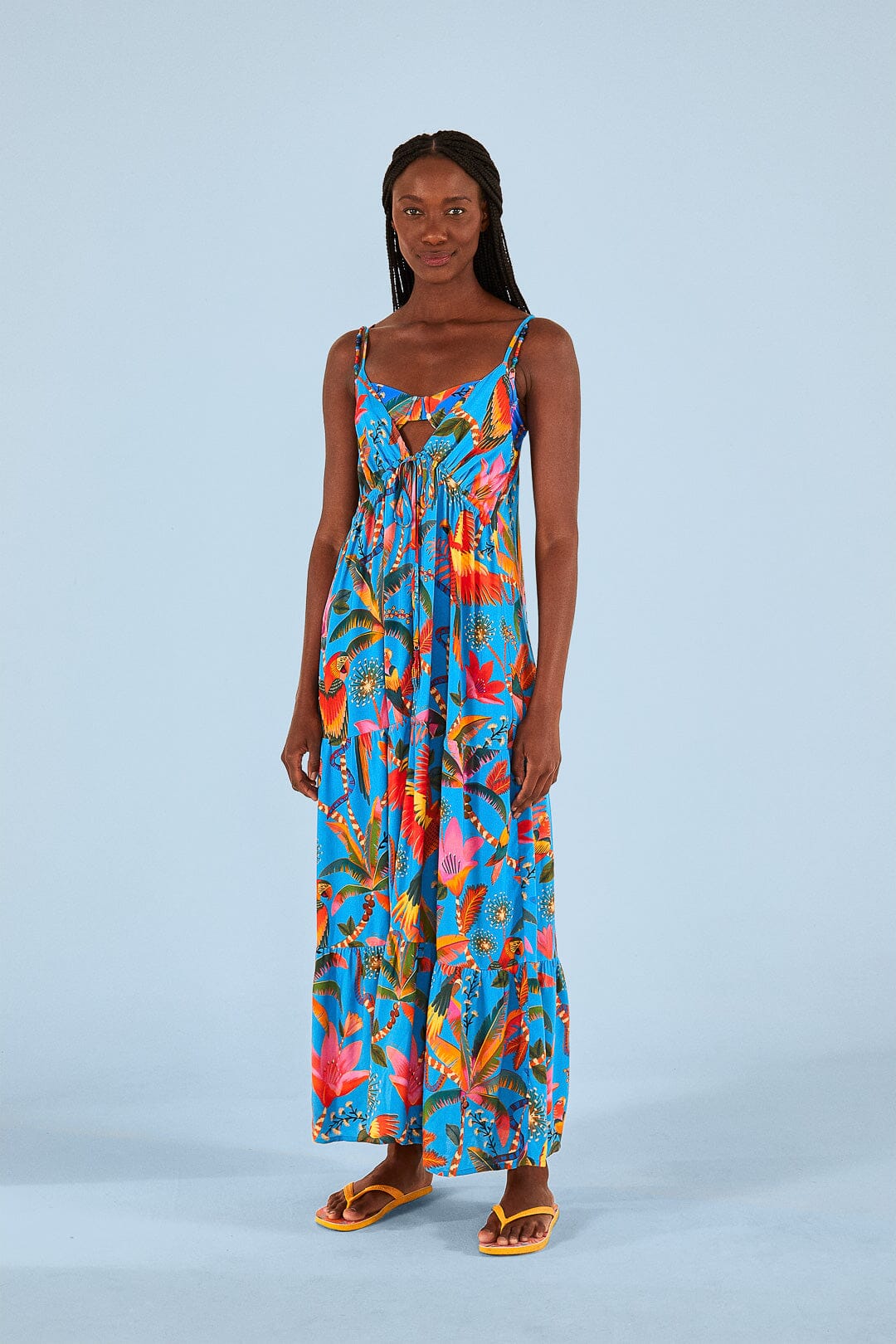 Farm Rio Blue Macaw Party Cover Up