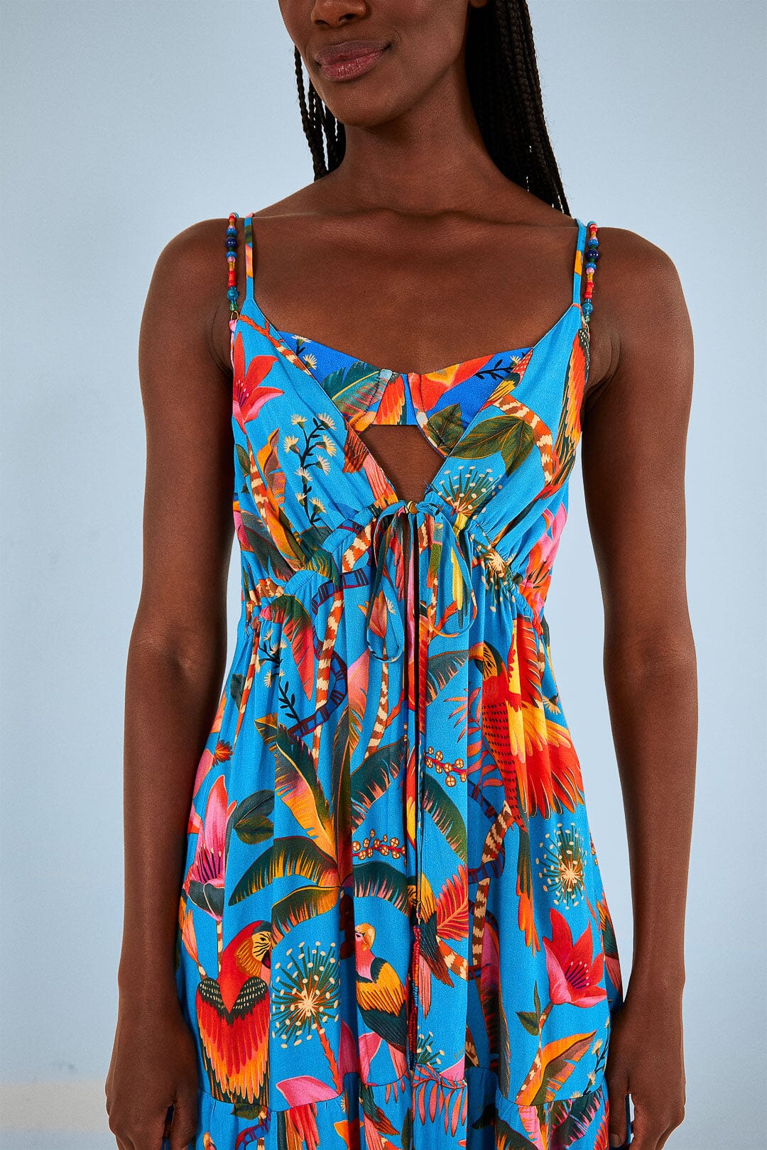 Farm Rio Blue Macaw Party Cover Up