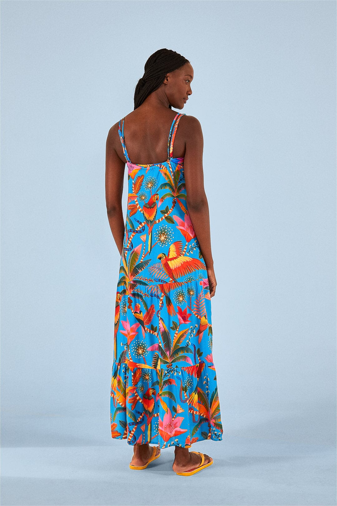 Farm Rio Blue Macaw Party Cover Up