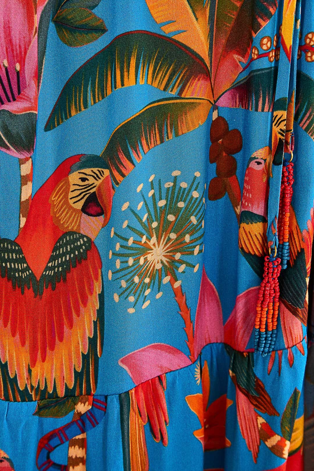 Farm Rio Blue Macaw Party Cover Up
