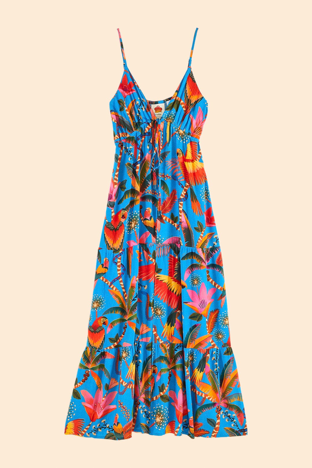Farm Rio Blue Macaw Party Cover Up