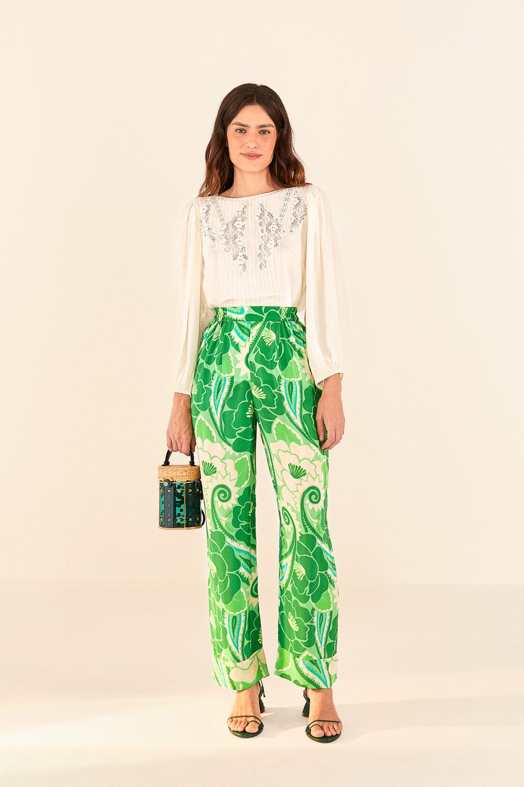 Farm Rio Off White Lace Blouse