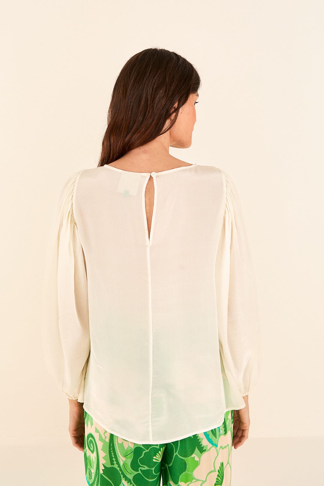 Farm Rio Off White Lace Blouse