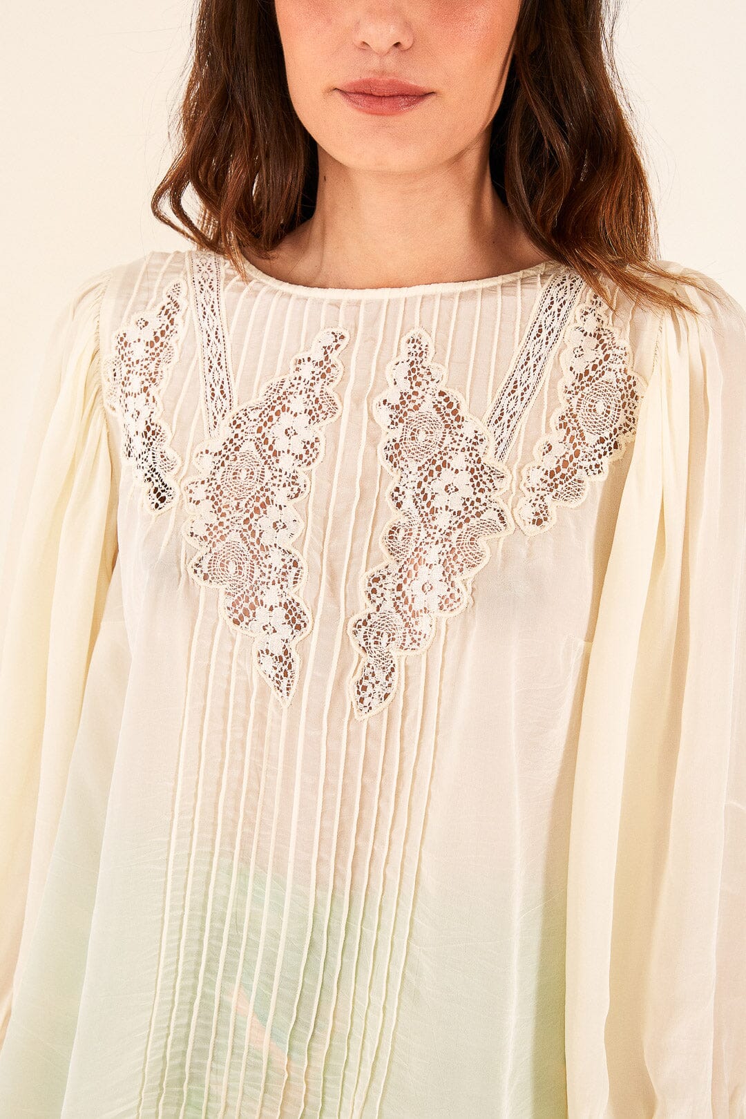 Farm Rio Off White Lace Blouse