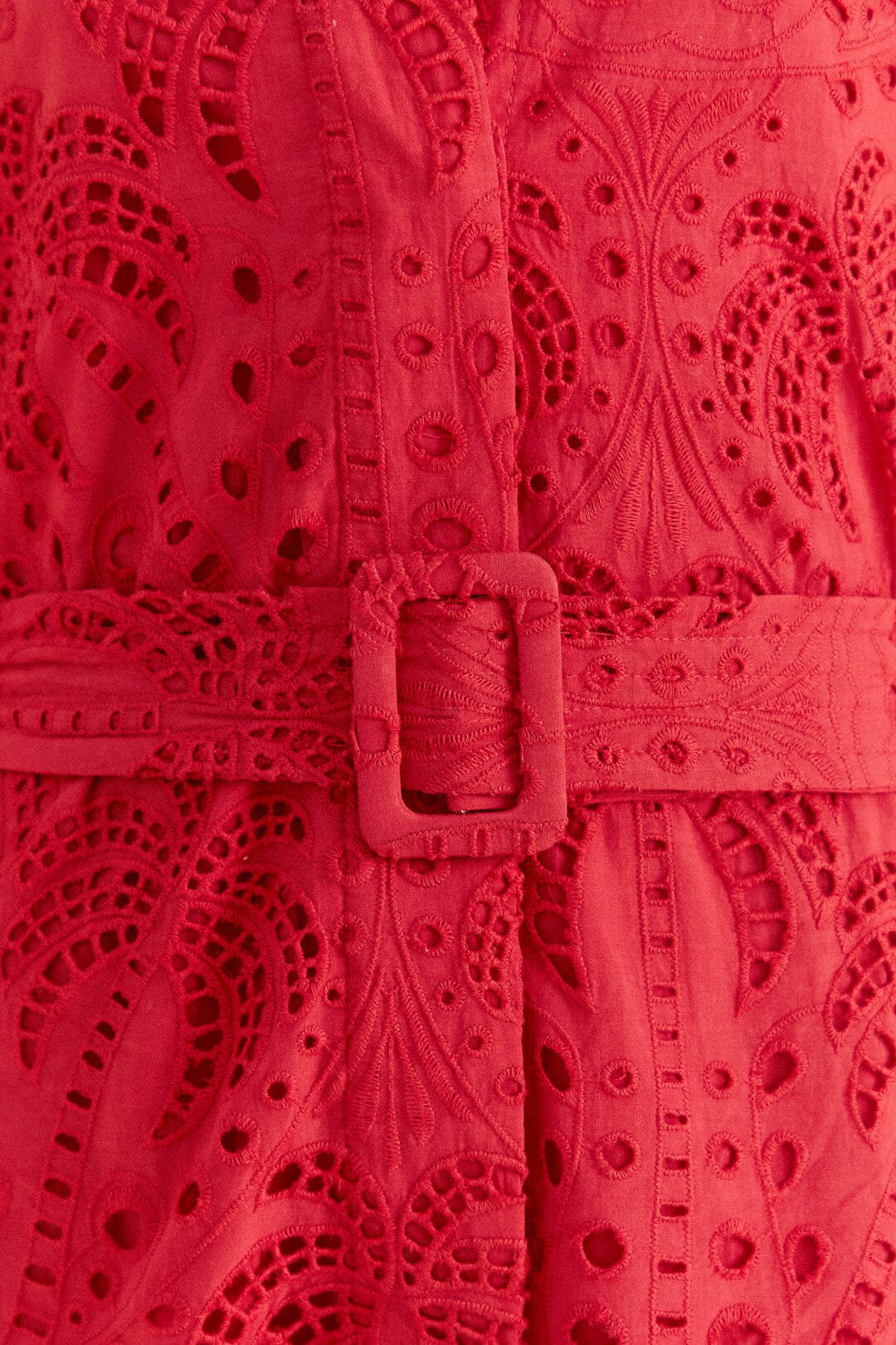 Farm Rio Red Palm Tree Mini Dress