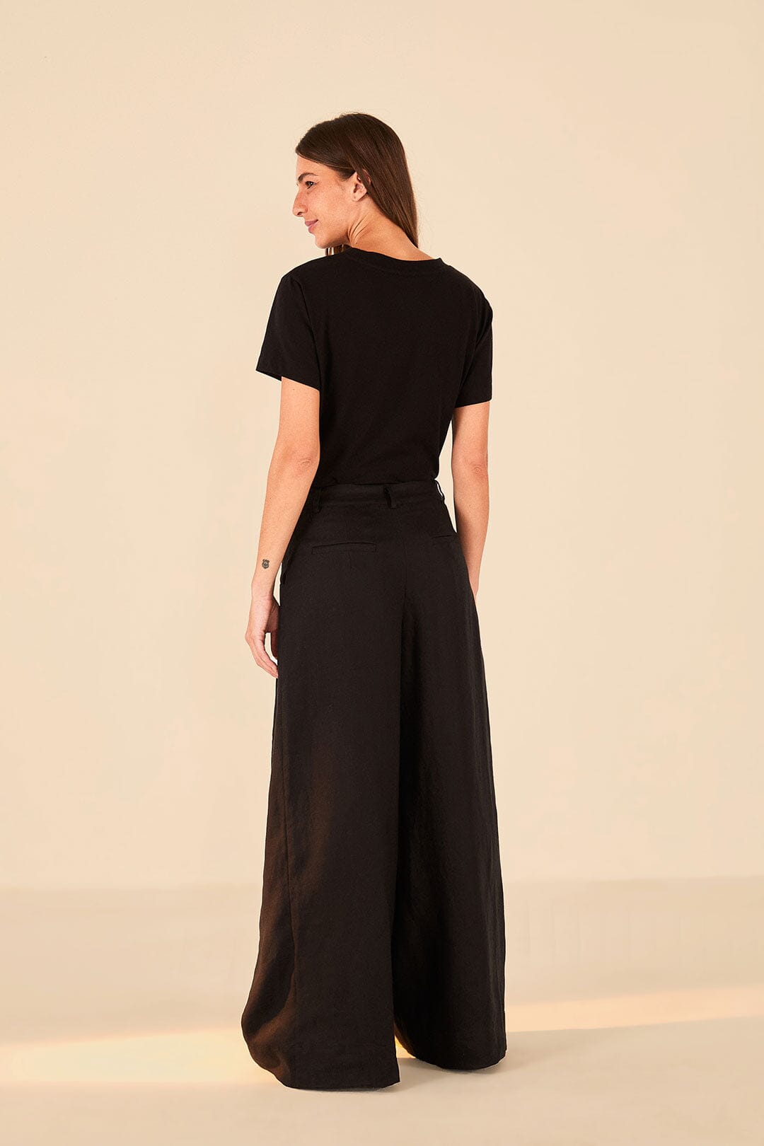 Farm Rio Black Low Waist Pants
