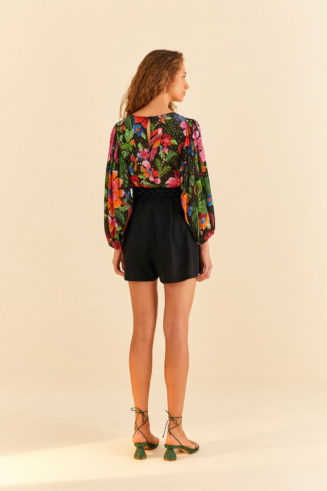 Farm Rio Black Shorts