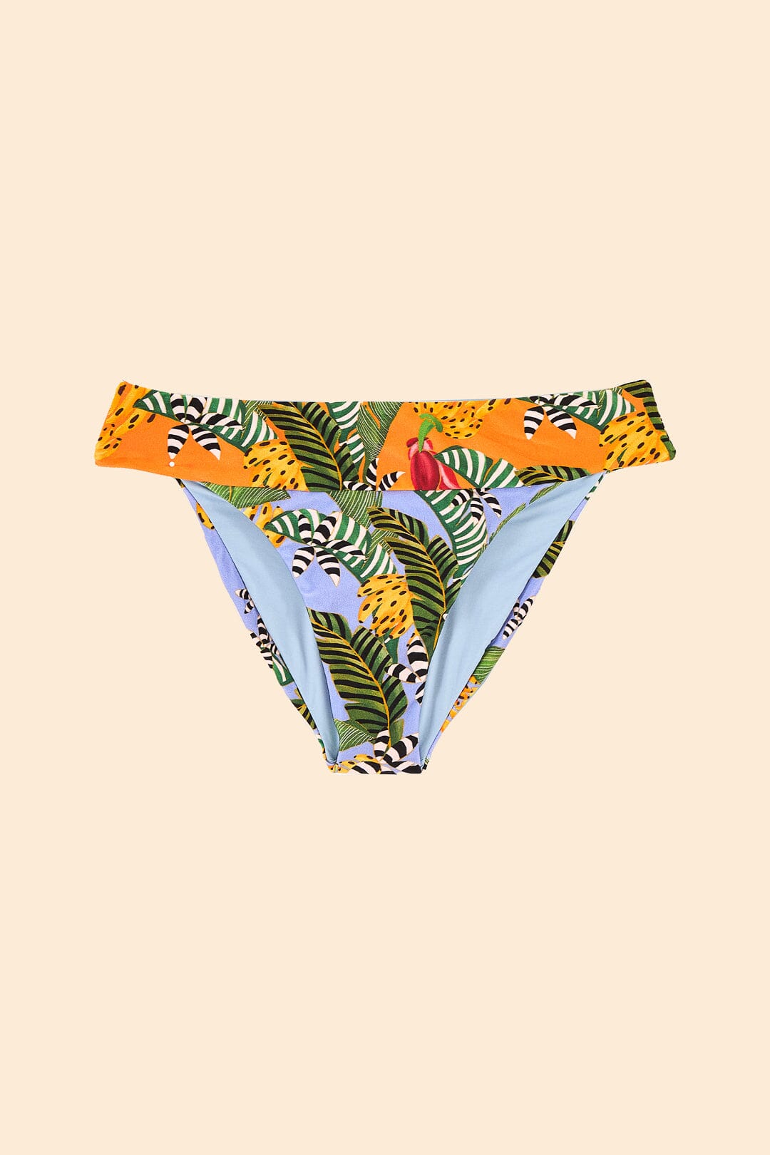 Farm Rio Striped Bananas Full Bikini Bottom