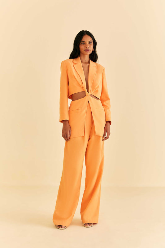 Farm Rio Peach Low Waisted Pants