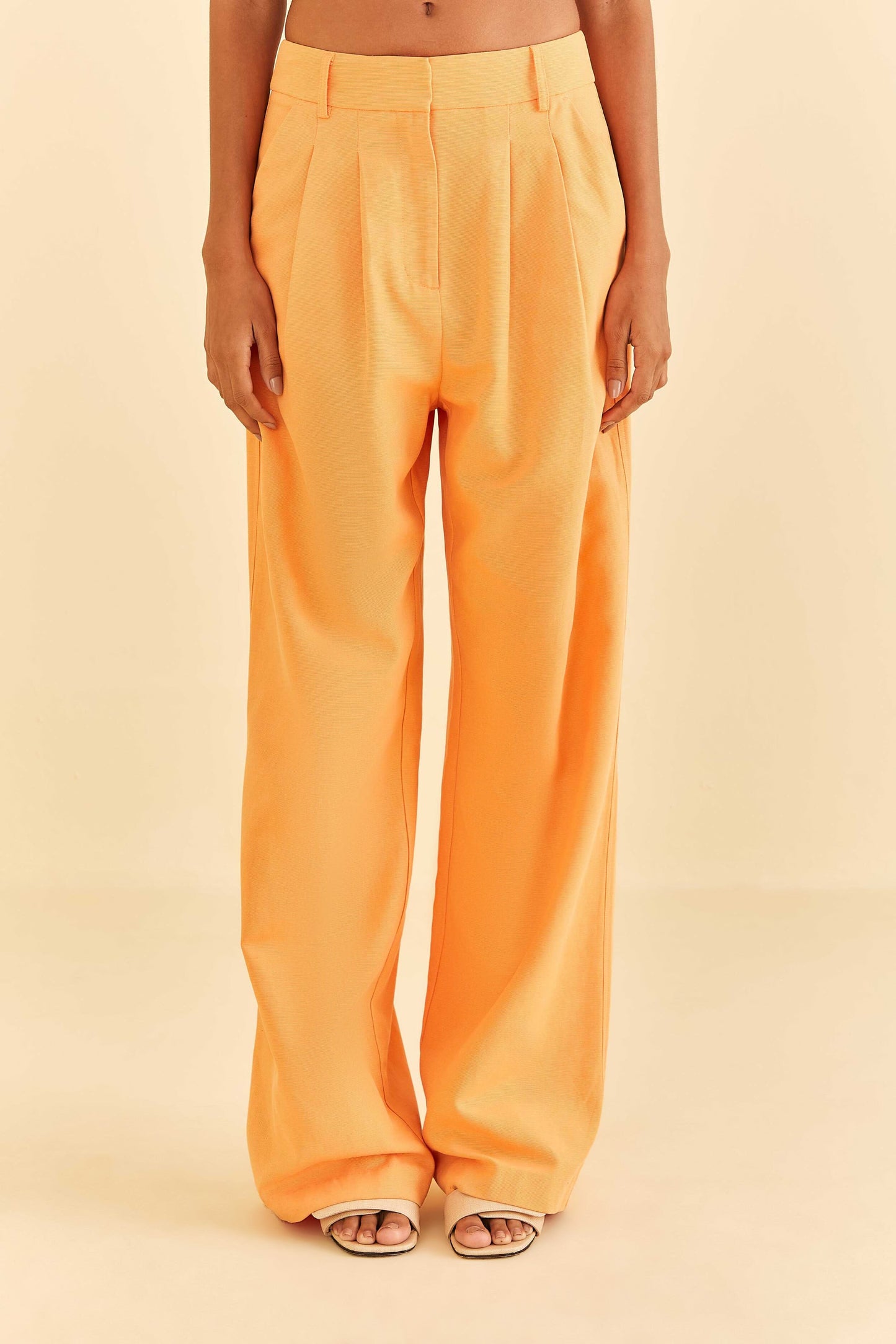 Farm Rio Peach Low Waisted Pants