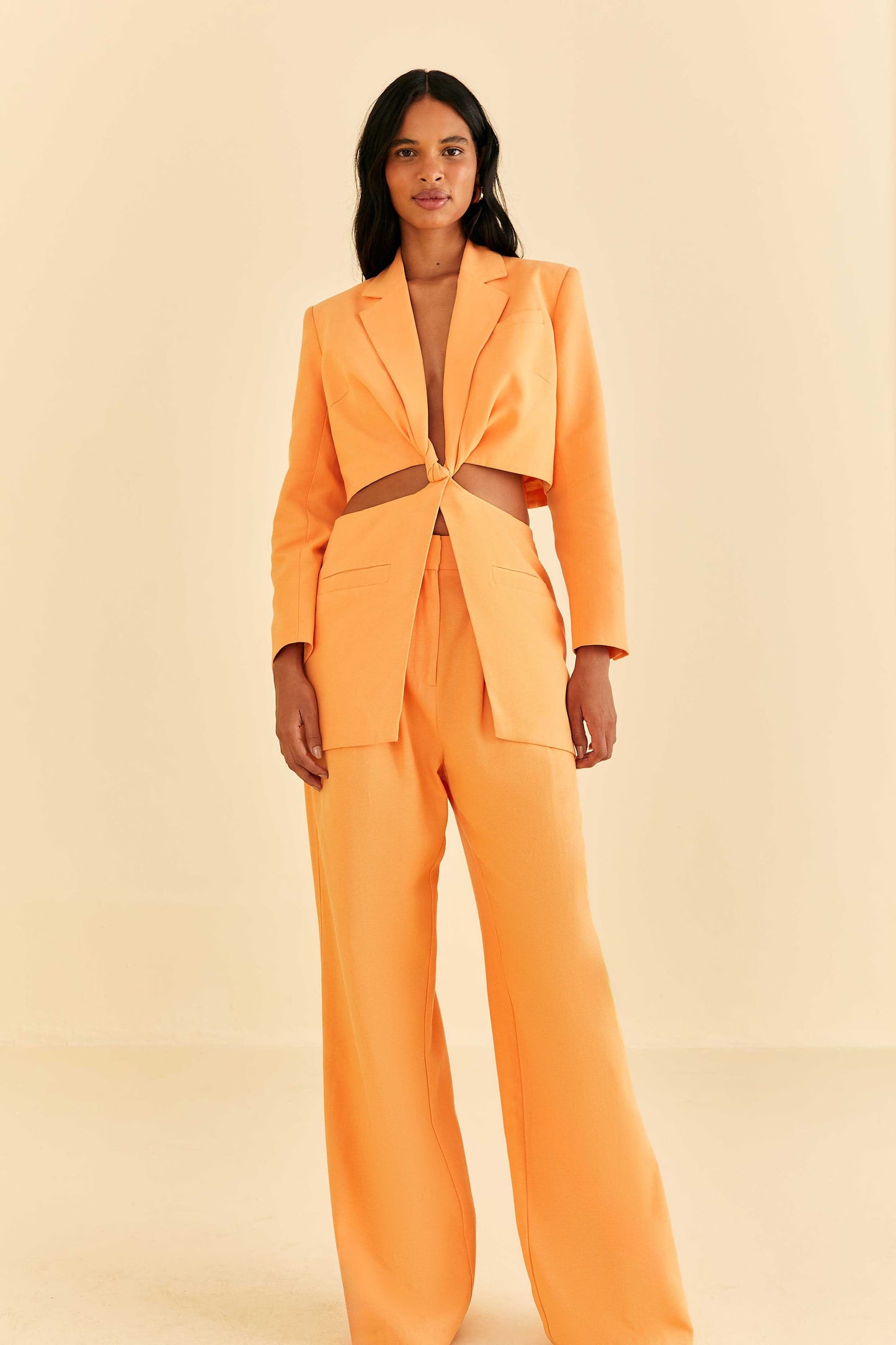 Farm Rio Peach Low Waisted Pants