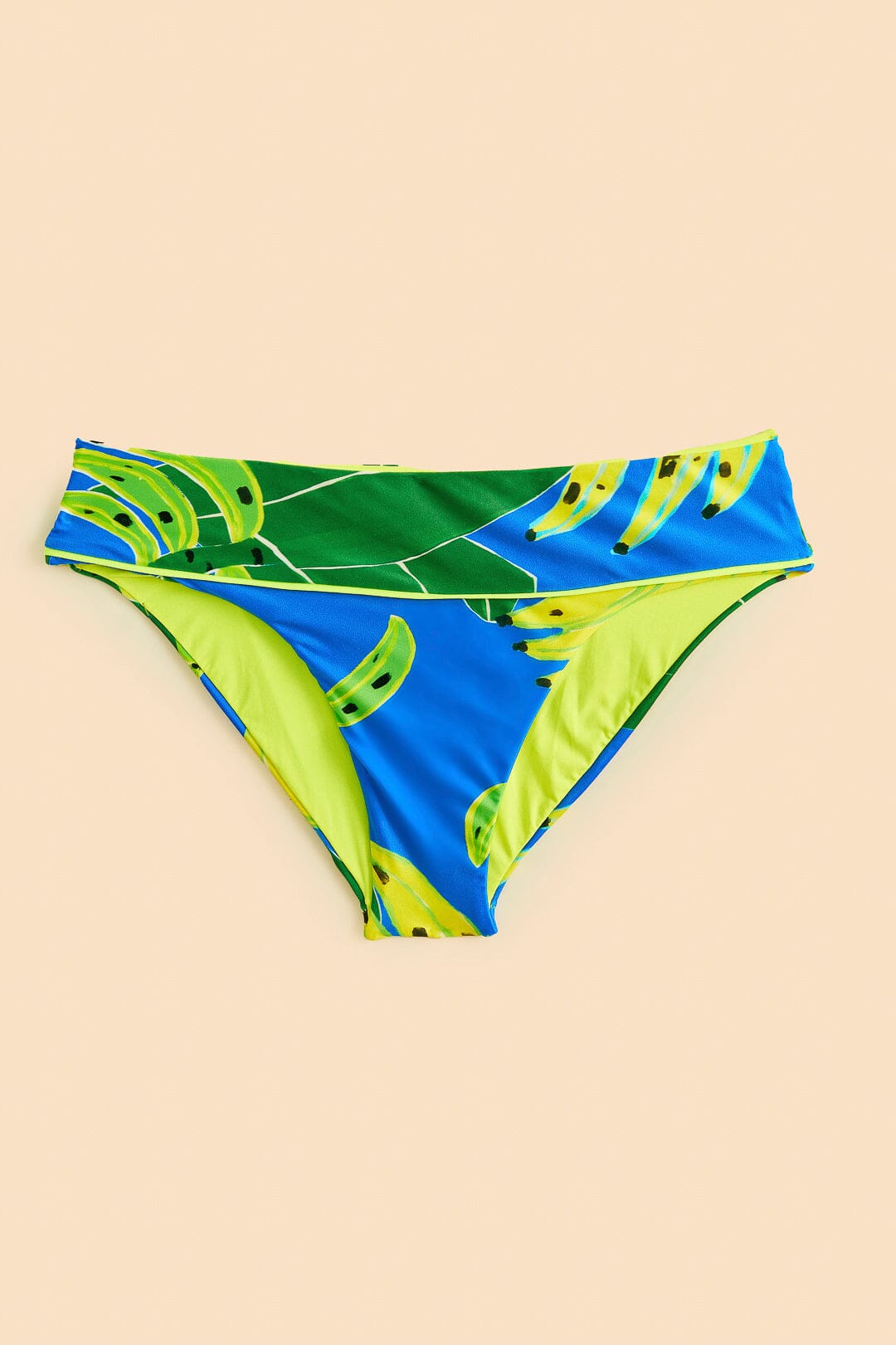 Farm Rio Blue Banana Leaves Full Bikini Bottom