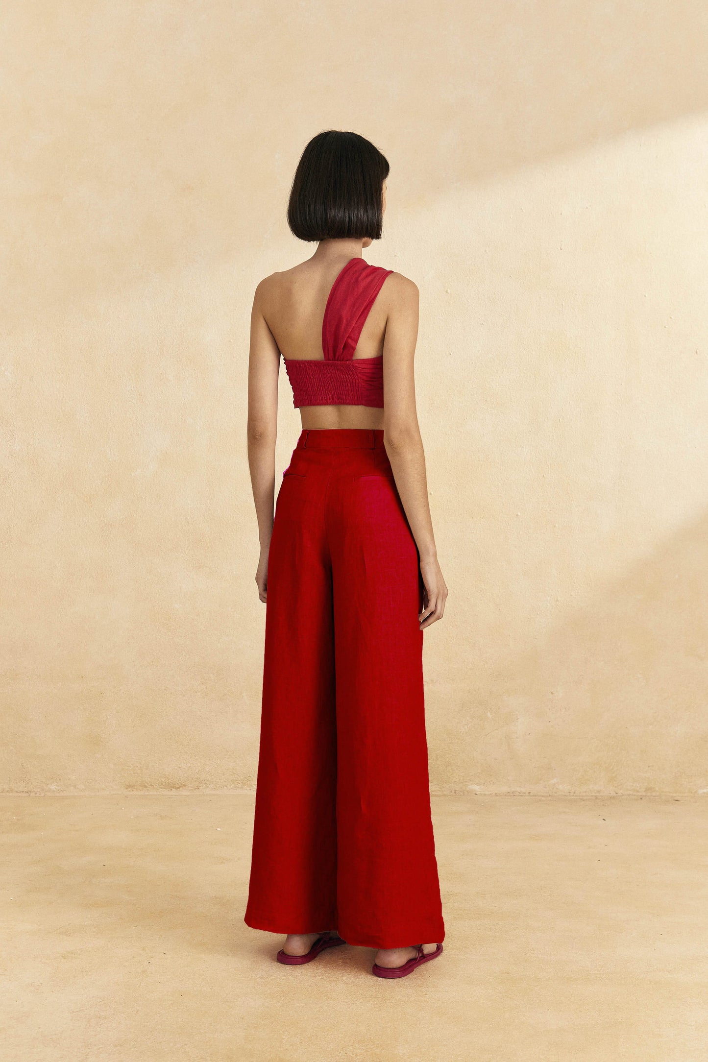 Farm Rio Red High Waist Pants